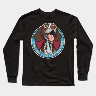 Lick First! German Short Haired Pointer Design Long Sleeve T-Shirt